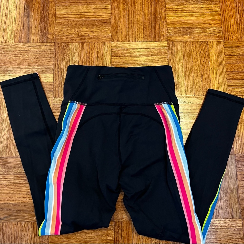 🦄IVL Collective Black with Rainbow Stripe Legging